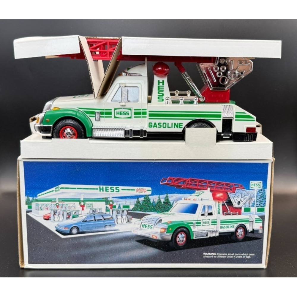 1994 Hess Rescue Truck – Mint in Box – Lights & Sounds – Vintage Hess – NIB
